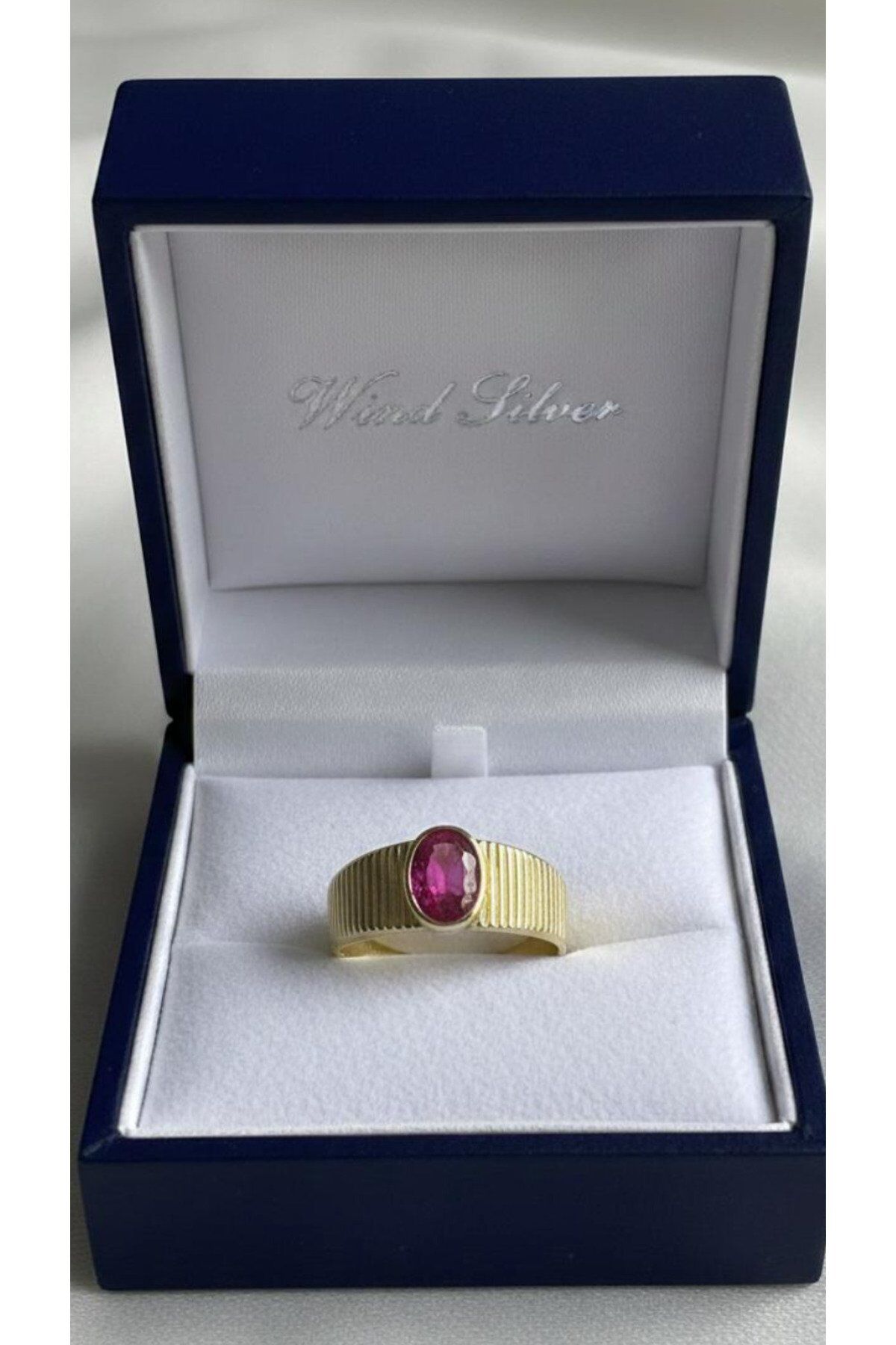 Antik Line Garnet Taşlı Yüzük