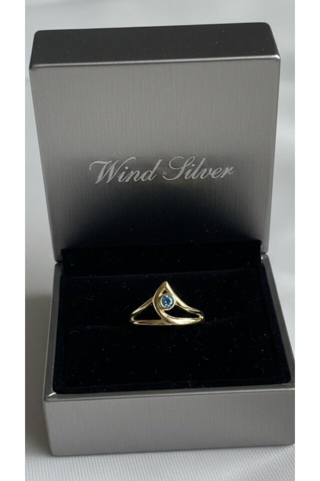 Sage Gold Yüzük 925 Ayar