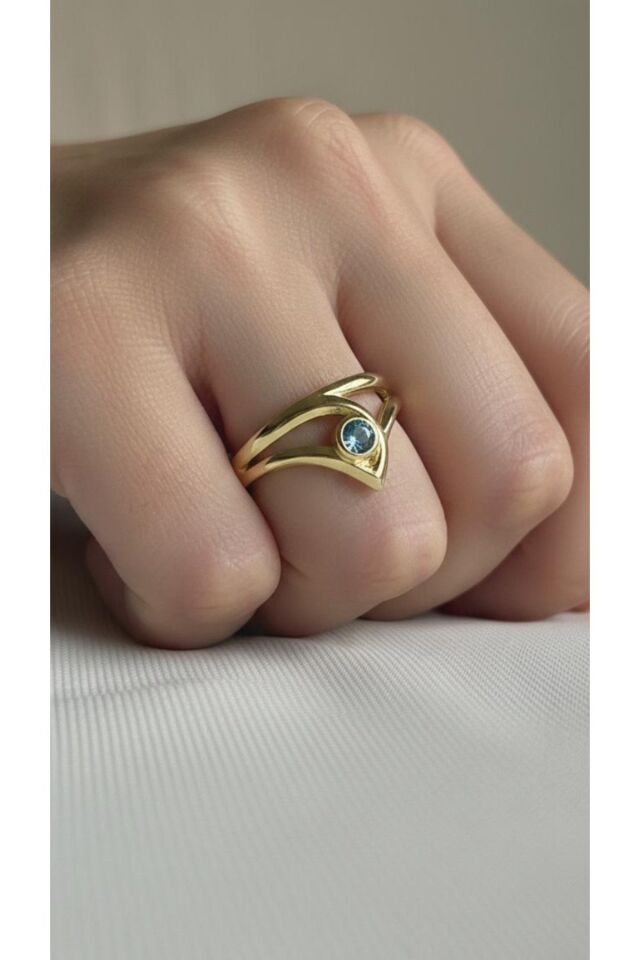 Sage Gold Yüzük 925 Ayar