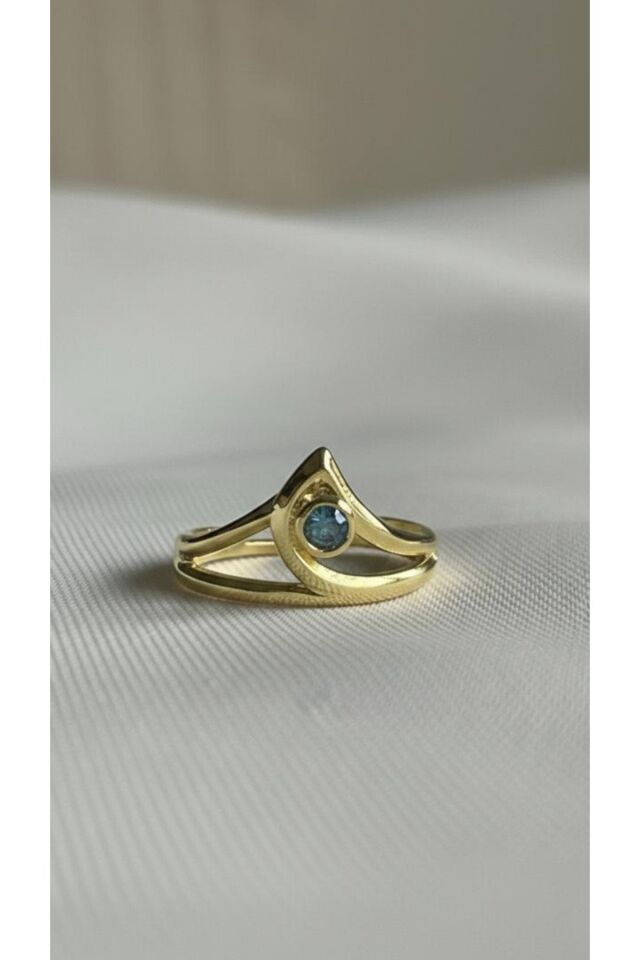 Sage Gold Yüzük 925 Ayar