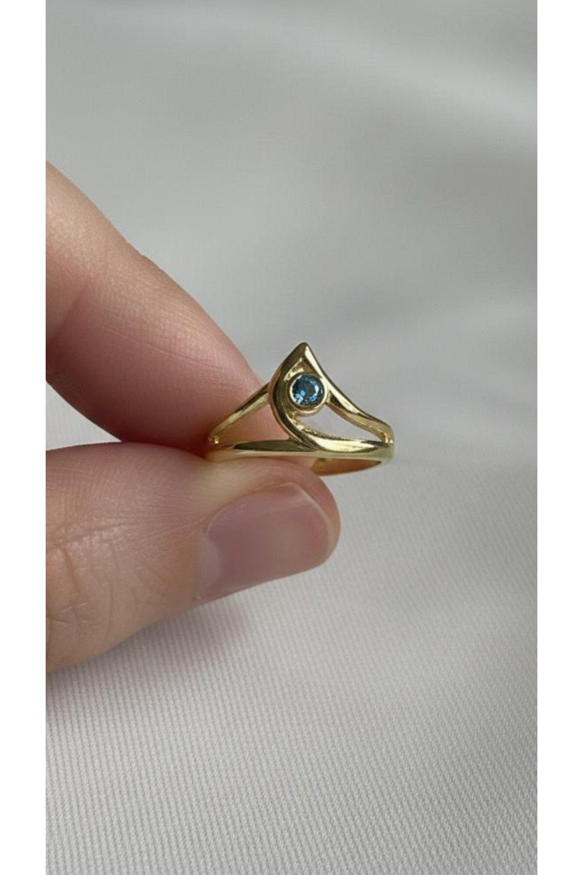 Sage Gold Yüzük 925 Ayar