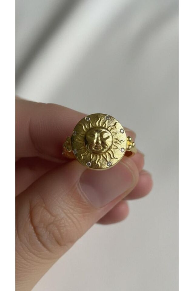 Taşlı Güneş Yüzük