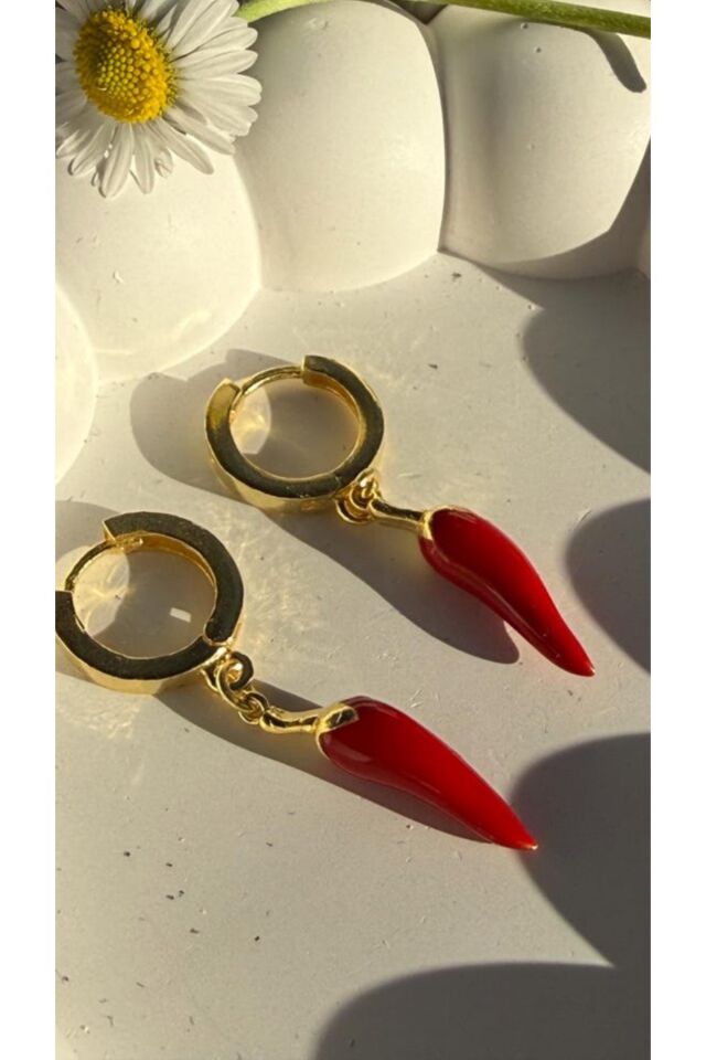 Kırmızı Biber Küpe