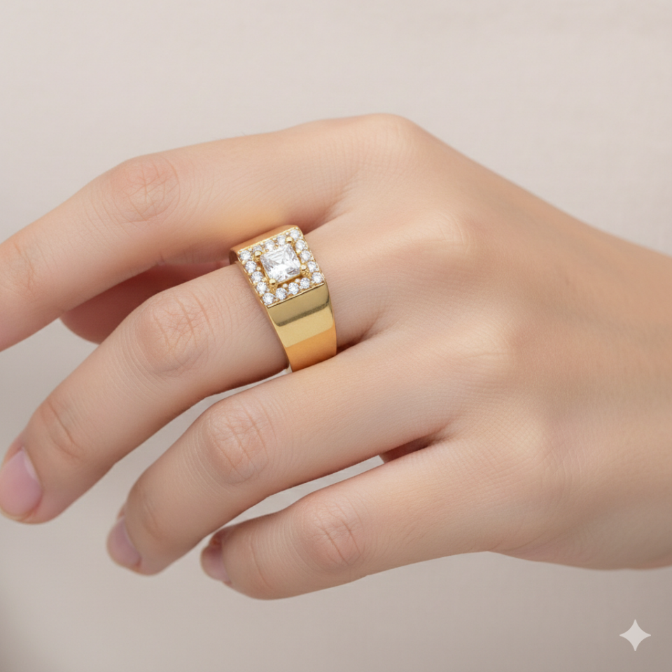 Baget Kare Form yüzük