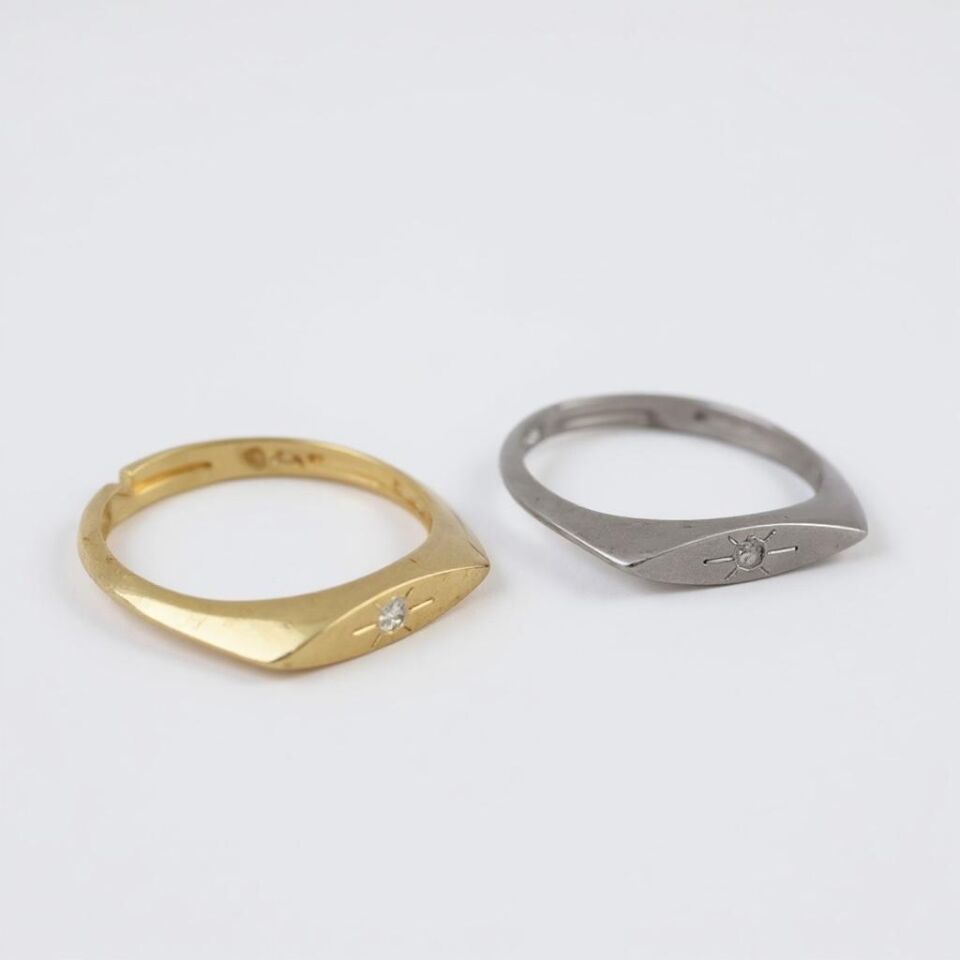 Kutup Yıldızı Minimal Yüzük