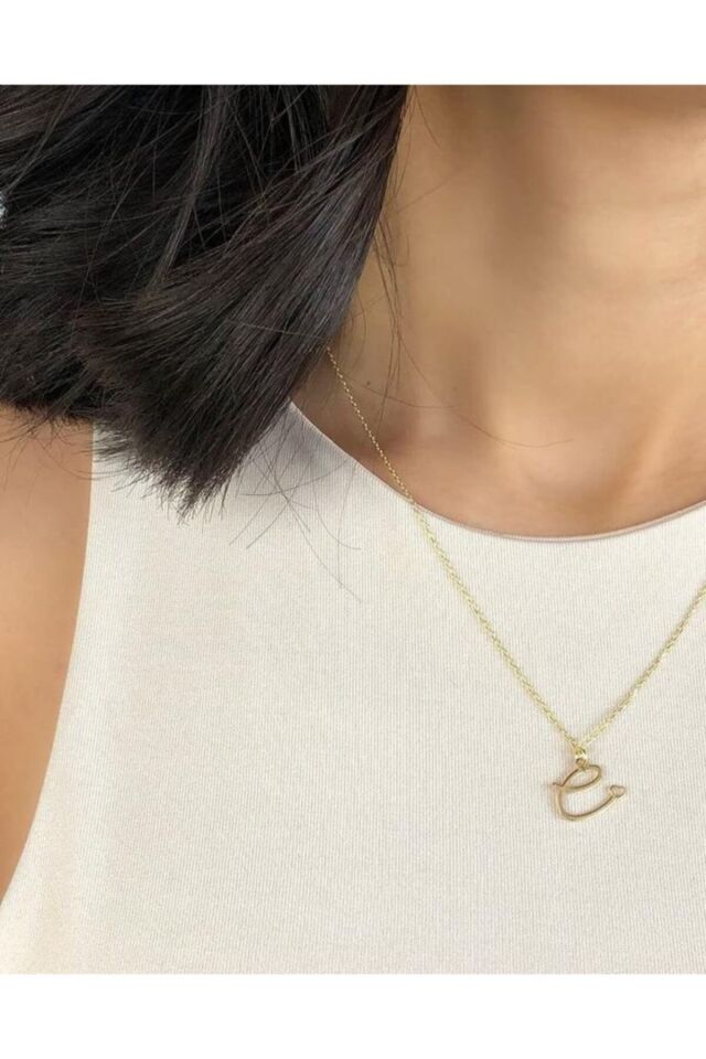 Kalp Detaylı Harf Kolye (Kişiye Özel)