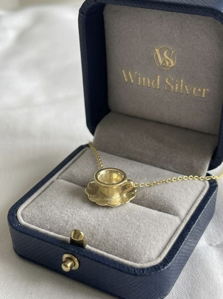Kahve Fincanı Kolye