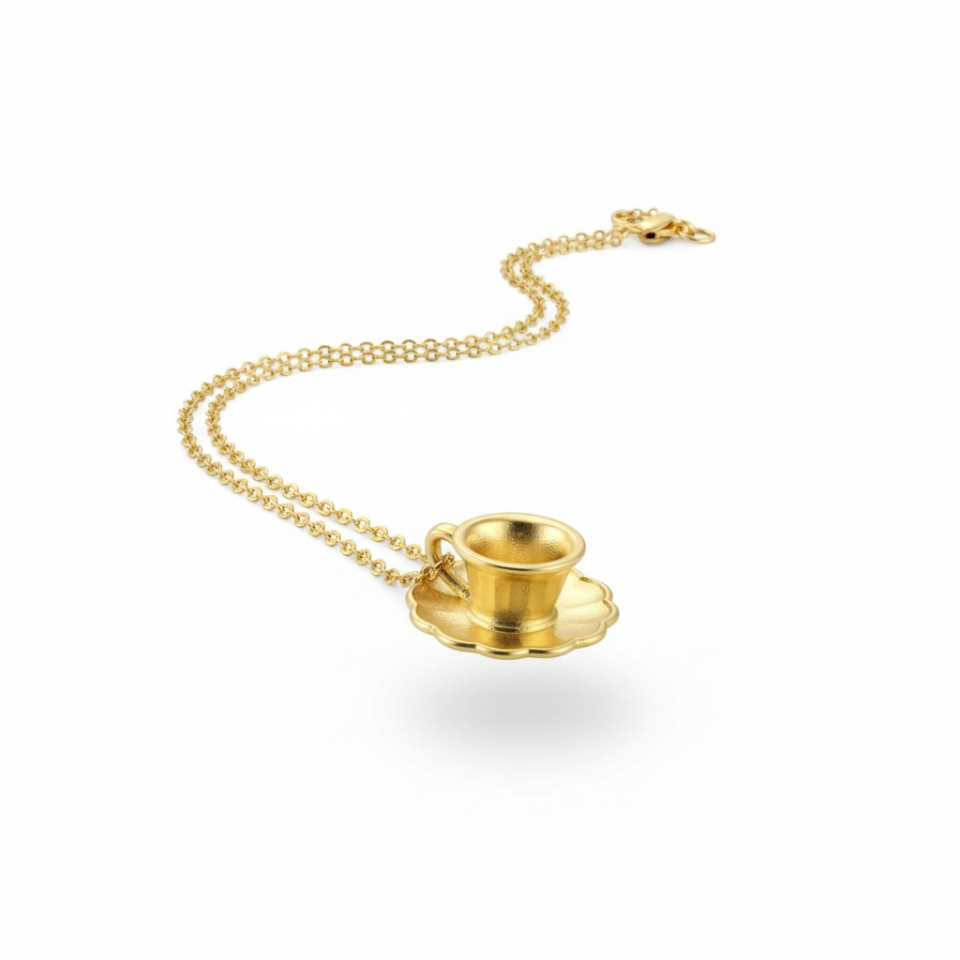 Kahve Fincanı Kolye