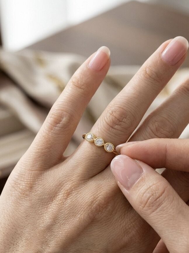 Üçlü Yonca Yüzük