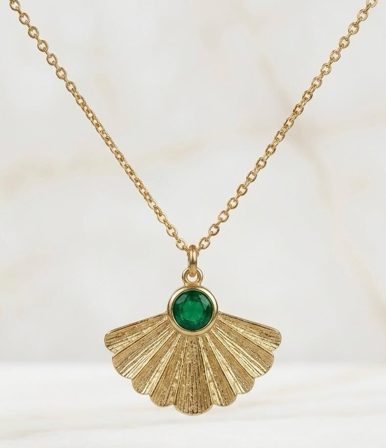 Nova Green Taşlı Kolye