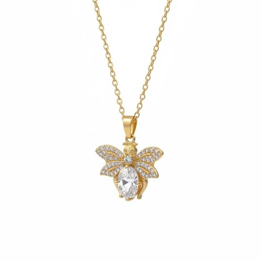 Kraliçe Arı (Queen Bee) Bal Damlası Serisi Tasarım Kolye