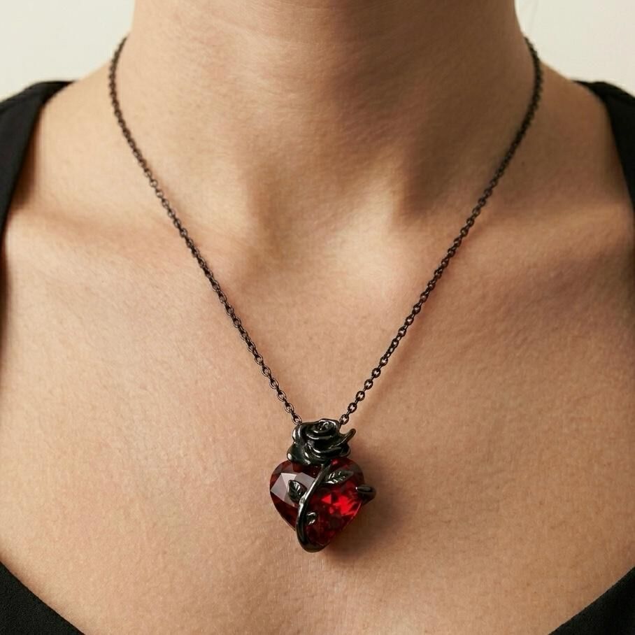 Mühürlü Kalp (The Sealed Heart) Tasarım Kolye
