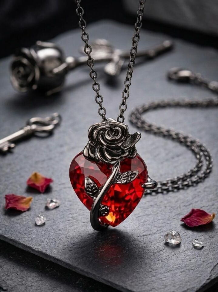 Mühürlü Kalp (The Sealed Heart) Tasarım Kolye