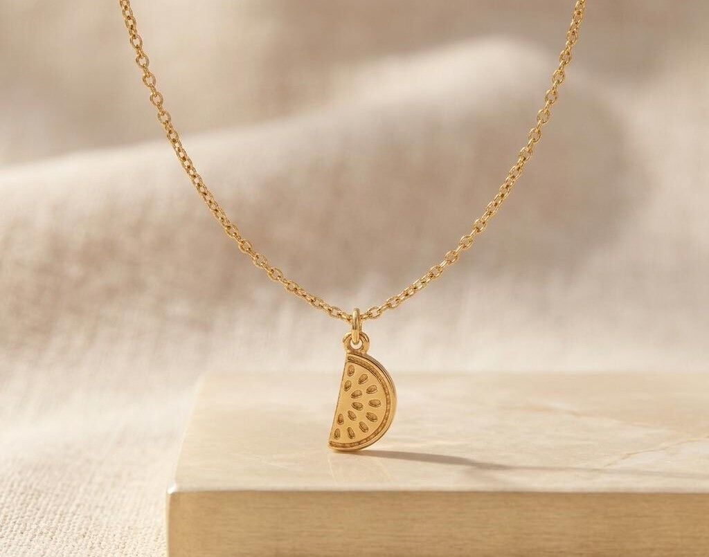 Gold Karpuz Kolye