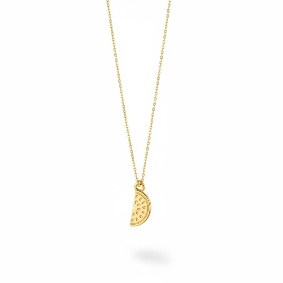 Gold Karpuz Kolye
